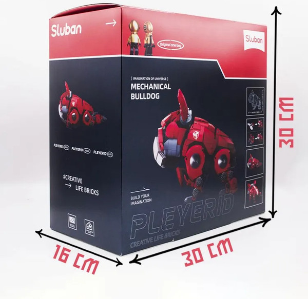 Изображение товара Конструктор Sluban Робо-пес. Бульдог / УТ-01298541 (красный)