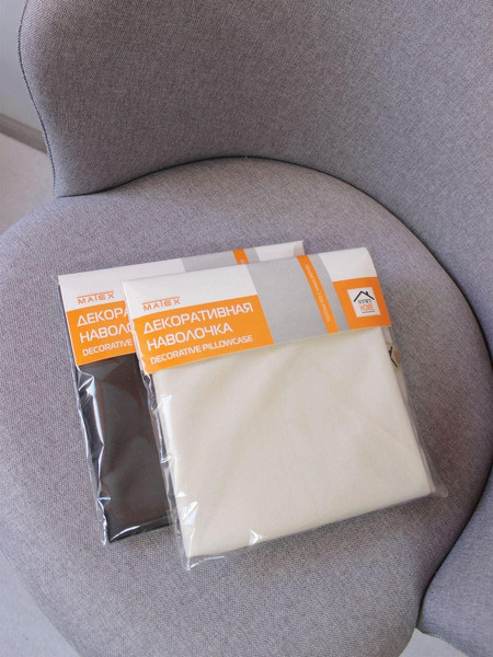 Изображение товара Наволочка декоративная MATEX Aria / 57-673 (молочный)