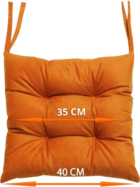 Изображение товара Подушка на стул MATEX Aria / 59-813 (темно-оранжевый)
