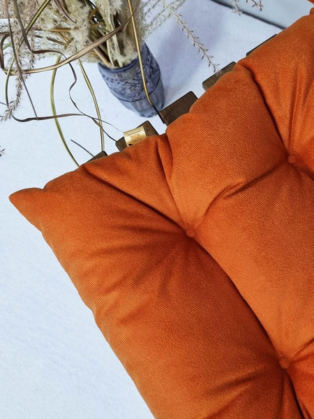 Изображение товара Подушка на стул MATEX Aria / 59-813 (темно-оранжевый)