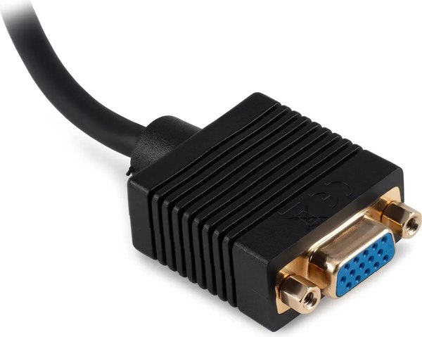 Изображение товара Кабель/переходник Buro DVI-D (m) VGA (f) / BU-DVI-VGA (0.23м, черный)