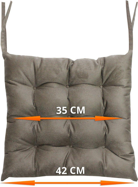 Изображение товара Подушка на стул MATEX Aria. Line / 35-374 (светло-коричневый)