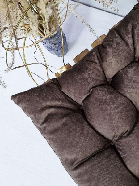 Изображение товара Подушка на стул MATEX Aria. Line / 35-381 (темно-коричневый)