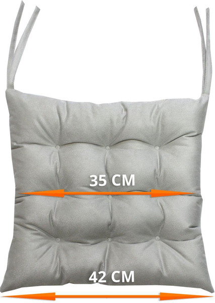 Изображение товара Подушка на стул MATEX Aria. Line / 35-428 (светло-серый)