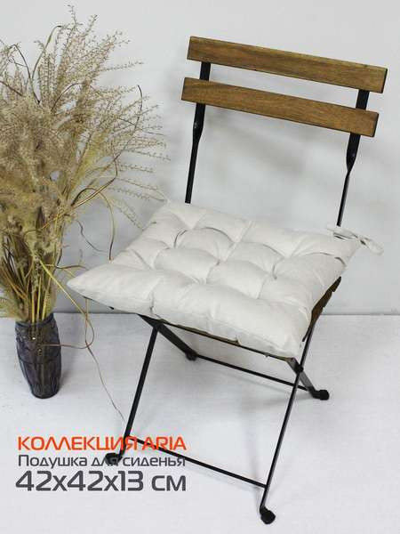Изображение товара Подушка на стул MATEX Aria. Line / 35-428 (светло-серый)