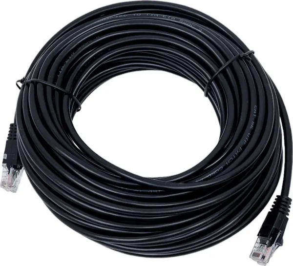 Изображение товара Кабель Buro UTP 4 пары Cat5E CCA Molded RJ-45 (m)-RJ-45 m (15м, черный)