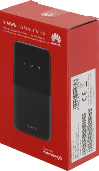 Изображение товара Беспроводной маршрутизатор Huawei E5586-326 USB Type-C Wi-Fi Firewall +Router / 51071VKC (черный)