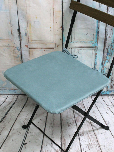 Изображение товара Подушка на стул MATEX Aria / 35-473 (серо-голубой)