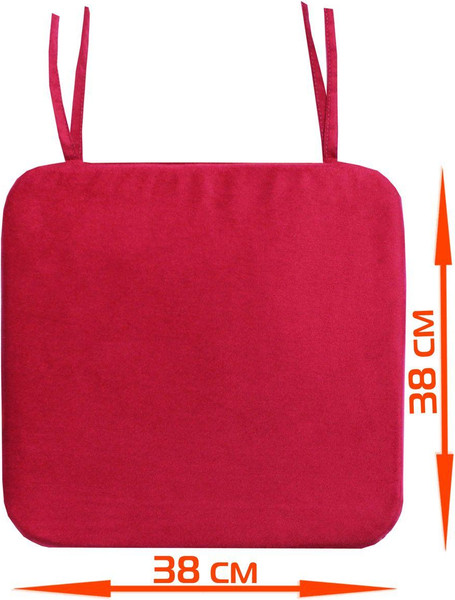 Изображение товара Подушка на стул MATEX Aria / 60-437 (бордовый)