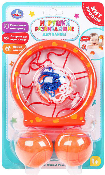 Изображение товара Игрушка для ванной Умка Баскетбольное кольцо на липучках / 2303U0568-R