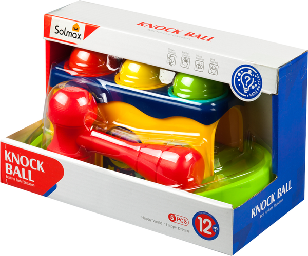 Изображение товара Развивающий игровой набор Solmax&Kids С шариками и молотком для малышей / SM06741
