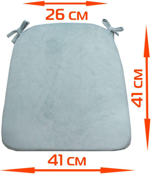 Изображение товара Подушка на стул MATEX Aria / 35-541 (серо-голубой)