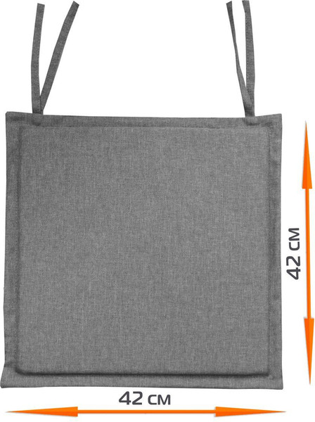 Изображение товара Подушка на стул MATEX Фьюжн. Line / 44-437 (серый)