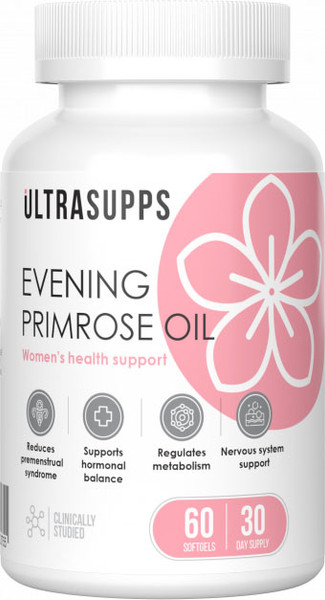Изображение товара Жирные кислоты Ultrasupps Масло Вечерней Примулы (60 капсул)