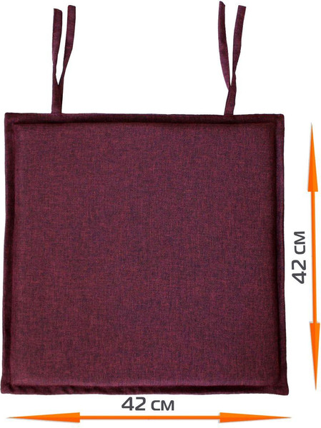 Изображение товара Подушка на стул MATEX Фьюжн. Line / 44-451 (баклажановый)