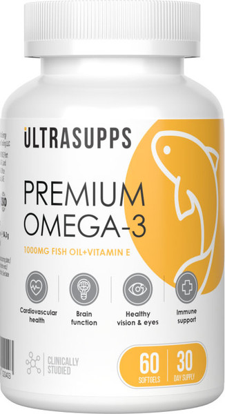 Изображение товара Жирные кислоты Ultrasupps Премиум Омега-3 (60 капсул)