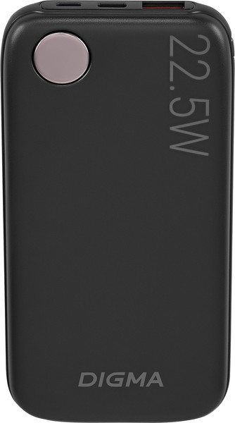 Изображение товара Портативное зарядное устройство Digma DGPF10B 10000mAh / DGPF10B22PBK