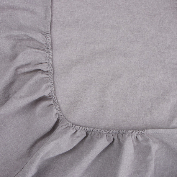 Изображение товара Простыня Sima-Land Home Деним на резинке 200x200 / 10245467 (серый)