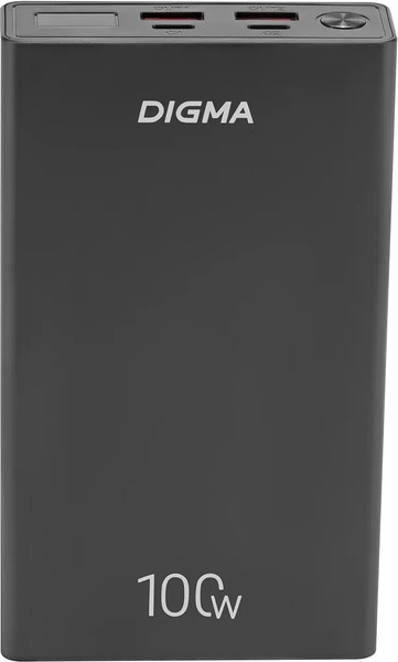Изображение товара Портативное зарядное устройство Digma DGPD100WA 20000mAh / DGPD20A100ABK