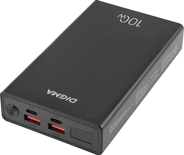Изображение товара Портативное зарядное устройство Digma DGPD100WA 20000mAh / DGPD20A100ABK