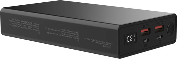 Изображение товара Портативное зарядное устройство Digma DGPD100WA 20000mAh / DGPD20A100ABK