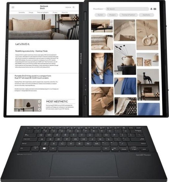 Изображение товара Ноутбук Asus Zenbook Duo 14 OLED UX8406MA-QL141W (90NB12U1-M00HY0)