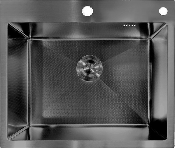 Изображение товара Мойка кухонная Asteria A6050NB-D (черный декор)