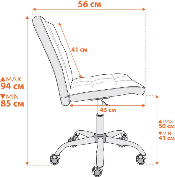 Изображение товара Кресло офисное Tetchair Fiesta кожзам (черный)