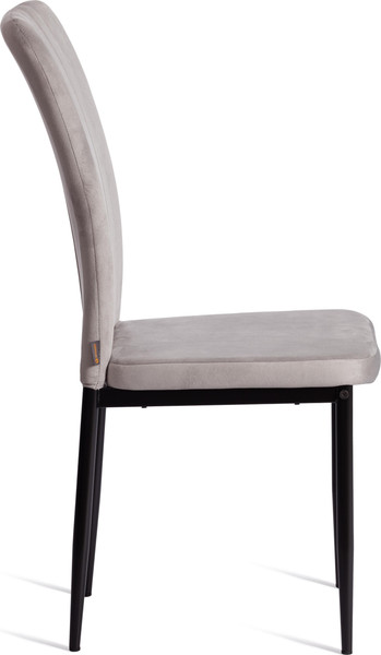 Изображение товара Стул Tetchair Verter металл/флок 41x52x95 (светло-серый HLR14/черный)