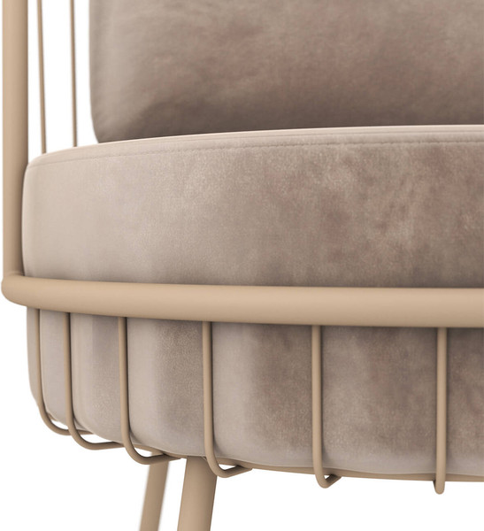 Изображение товара Кресло мягкое Sheffilton SHT-AMS123 (латте/кофейный)