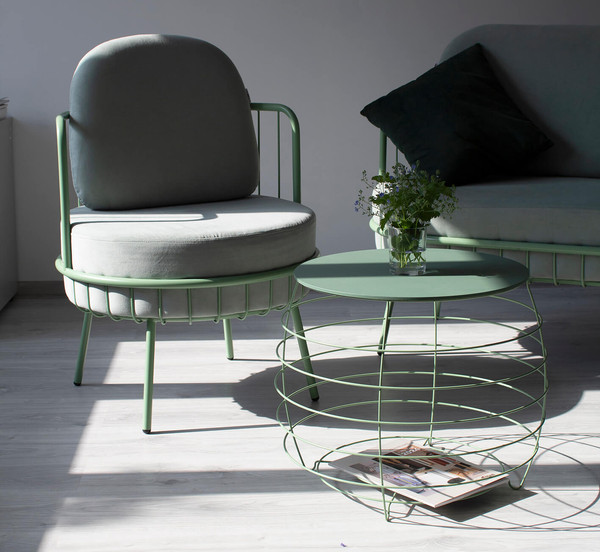 Изображение товара Кресло мягкое Sheffilton SHT-AMS123 (нежная мята/мятный)