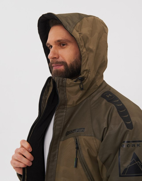 Изображение товара Костюм для охоты и рыбалки Huntsman Горка Люкс -10°C Хаки Breathable Camo (р.52-54/170-176)