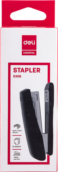 Изображение товара Степлер Deli E0306 (черный)