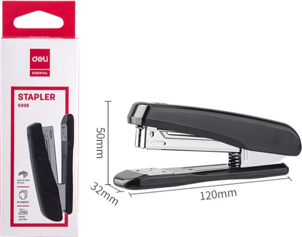 Изображение товара Степлер Deli E0306 (черный)