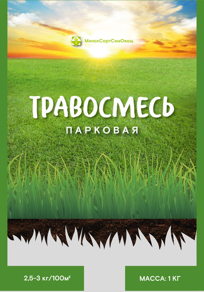 Изображение товара Семена газонной травы МинскСортСемОвощ Травосмесь Парковая (1кг)