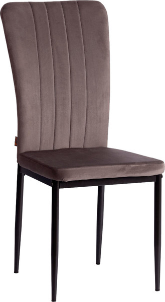 Изображение товара Стул Tetchair Verter металл/флок 41x52x95 (темно-серый HLR24/черный)