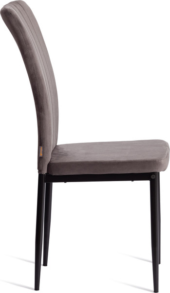 Изображение товара Стул Tetchair Verter металл/флок 41x52x95 (темно-серый HLR24/черный)