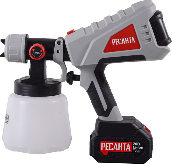 Изображение товара Краскопульт электрический Ресанта АКП-20Li + 1 АКБ и ЗУ (75/17/3)