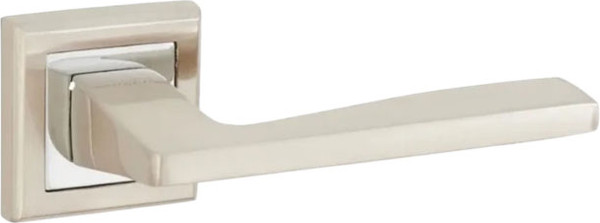 Изображение товара Ручка дверная Lorena 400SN/70 завертка (белый никель, механизм С70)