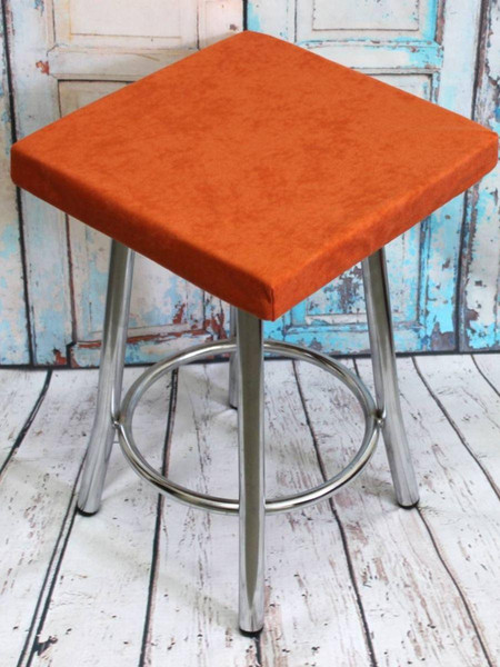 Изображение товара Подушка на стул MATEX Velours Cuadro / 37-415 (коралловый)