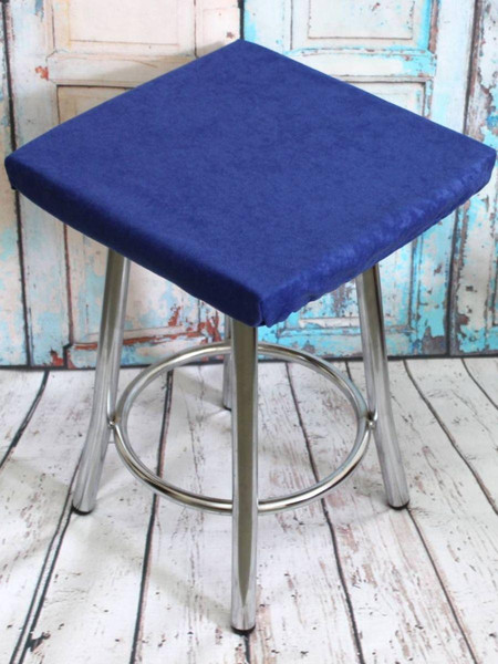 Изображение товара Подушка на стул MATEX Velours Cuadro / 30-928 (синий)