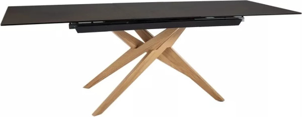 Изображение товара Обеденный стол Signal Loreto Ceramic Ossido Bruno 180-230x90 (коричневый/дуб)