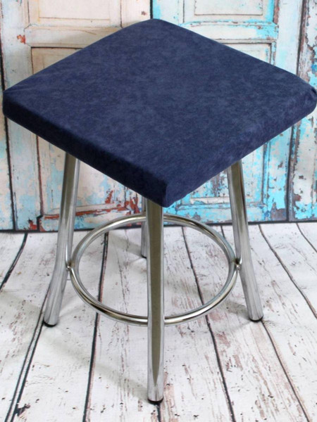 Изображение товара Подушка на стул MATEX Velours Cuadro / 37-439 (серо-голубой)