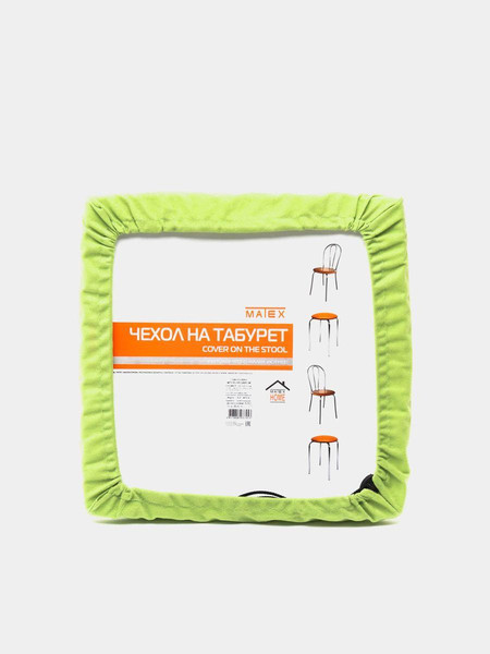 Изображение товара Подушка на стул MATEX Velours Cuadro / 37-446 (фисташковый)