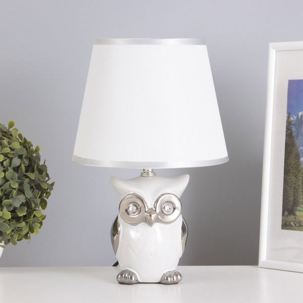 Изображение товара Прикроватная лампа Risalux 16280/1WT+CR / 5354720 (белый/хромовый)