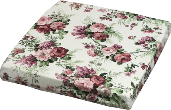 Изображение товара Подушка на стул MATEX Cuadro concept. Сирень и розы / 33-448 (сиреневый/бордовый/зеленый)