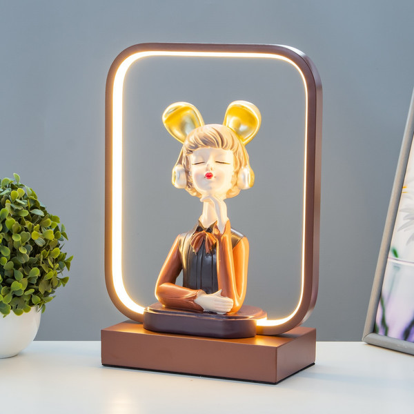 Изображение товара Декоративное освещение Risalux Девушка в наушниках 9330728 (коричневый)