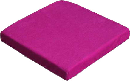 Изображение товара Подушка на стул MATEX Velours Cuadro / 30-935 (фуксия)