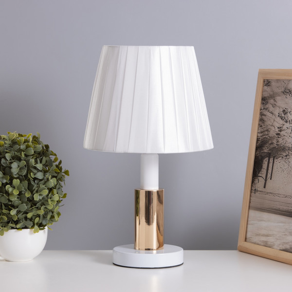 Изображение товара Прикроватная лампа Risalux Лида 10603475 (белый/золото)