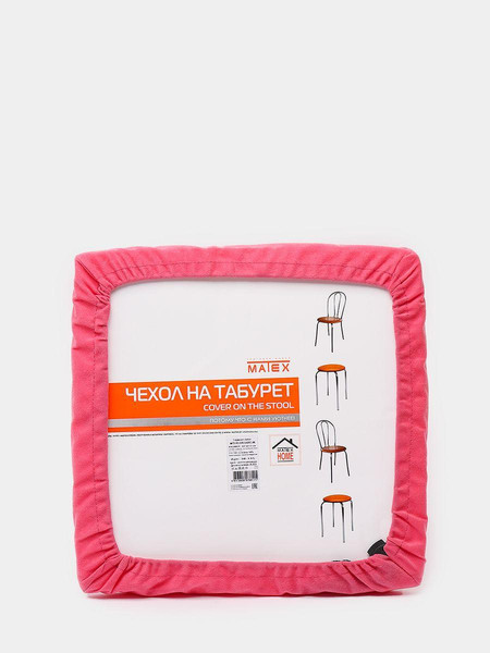 Изображение товара Подушка на стул MATEX Velours Cuadro / 38-115 (светло-розовый)